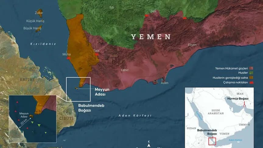 İsrail basını: Yemen'deki Husilerin Babulmendeb'e ilerleyişi İsrail'de endişeye yol açtı