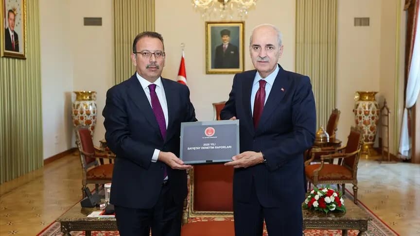 TBMM Başkanı Kurtulmuş, Sayıştay Başkanı Yener'i kabul etti