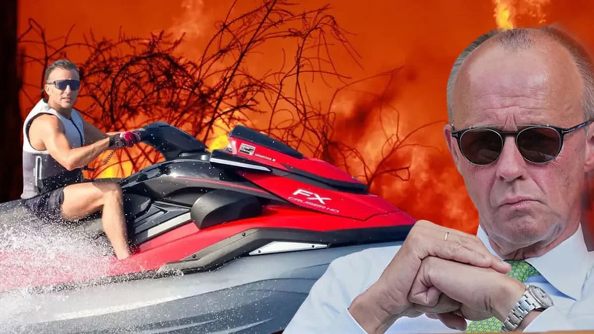 Macron'un jet ski skandalının ardından Merz de kayıplarda! Avrupa'da liderlere tatil tepkisi