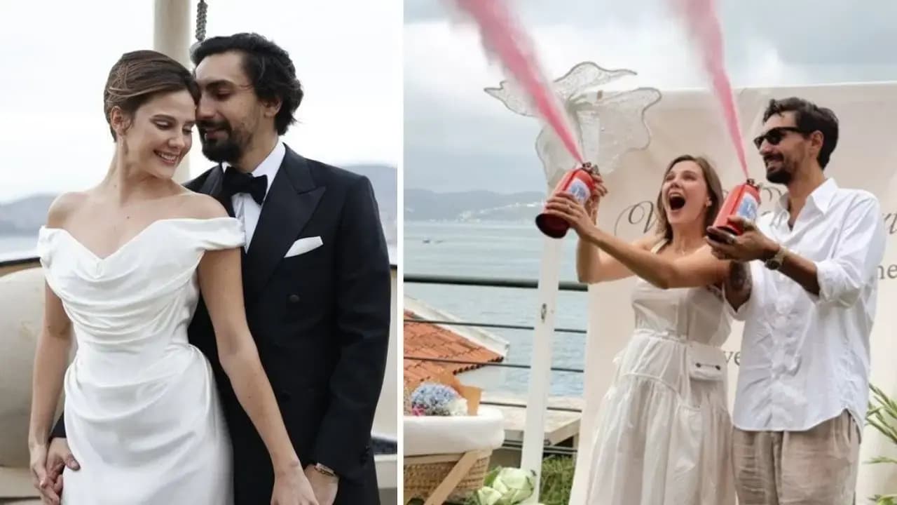 Alina Boz ve Umut Evirgen çiftinden bebekli paylaşım: Heyecanları günden güne büyüyor