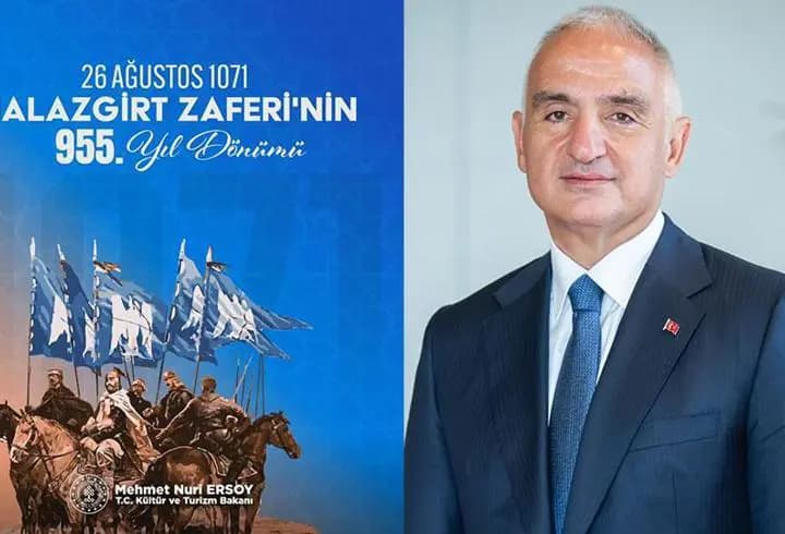Bakan Ersoy'dan Malazgirt paylaşımı: "Anadolu’nun kaderini değiştiren tarihi devrin başlangıcı"