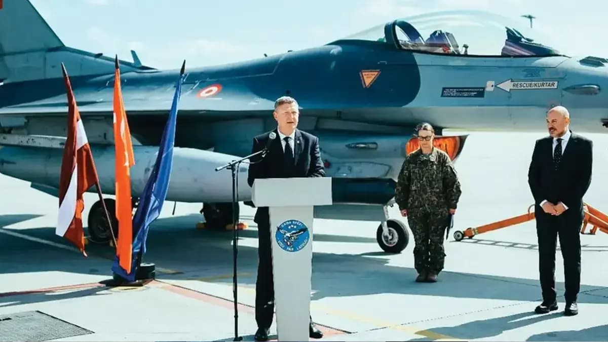 Türk F-16'ları Avrupa topraklarında! Melnis: Türkiye'nin varlığı dayanışmamızın göstergesi