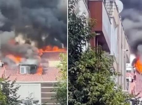 Bayrampaşa'da çatı katı yangını! Bölgeye çok sayıda ekip sevk edildi