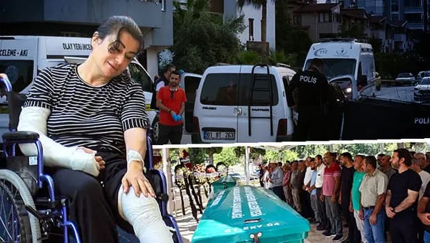 Katilin peşinden koşan evlat canından oldu | Eşini ve oğlunu kaybeden kadın cenazede gözyaşlarına boğuldu