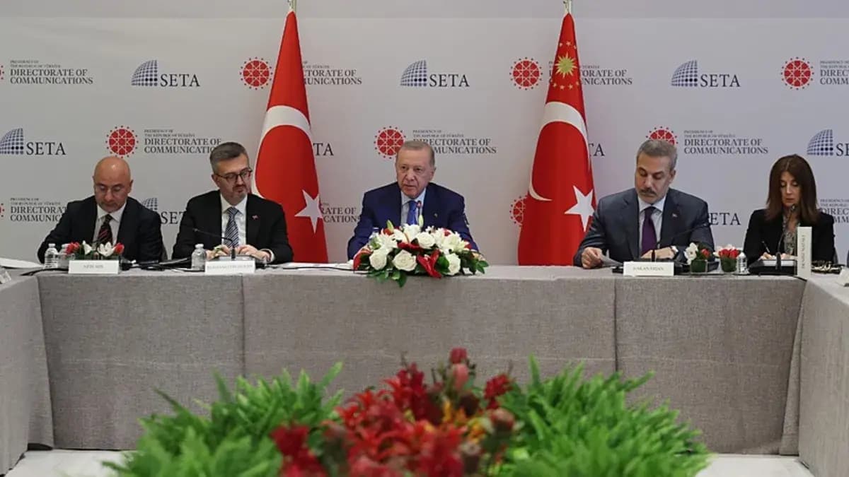 Başkan Erdoğan, ABD’li düşünce kuruluşu temsilcileriyle buluştu