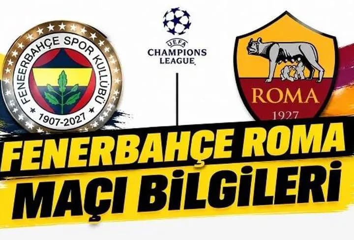 FENERBAHÇE MAÇI BUGÜN SAAT KAÇTA, HANGİ KANALDA? Fenerbahçe Roma maçı şifreli mi, şifresiz mi, nereden izlenir? FB Şampiyonlar Ligi maçı canlı yayın izleme bilgileri