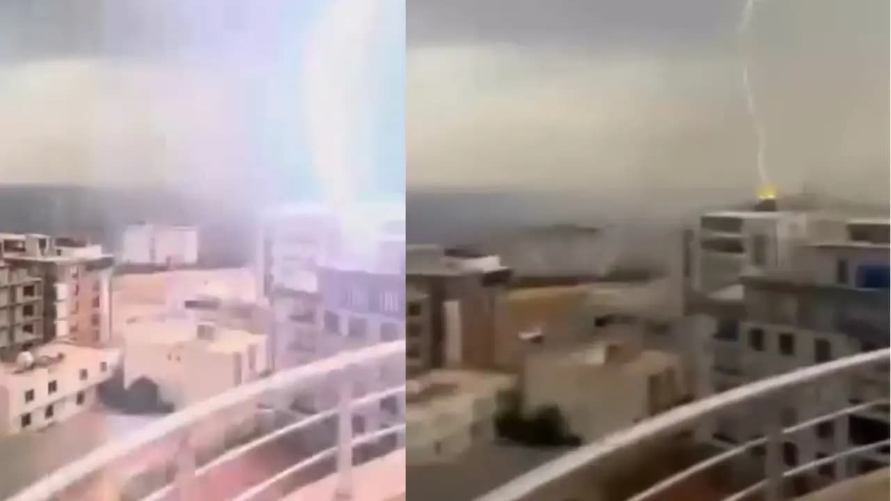 Yıldırım, hasara yol açtı!